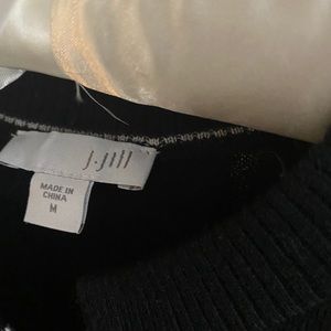 JJill cardigan, long, black, medium.